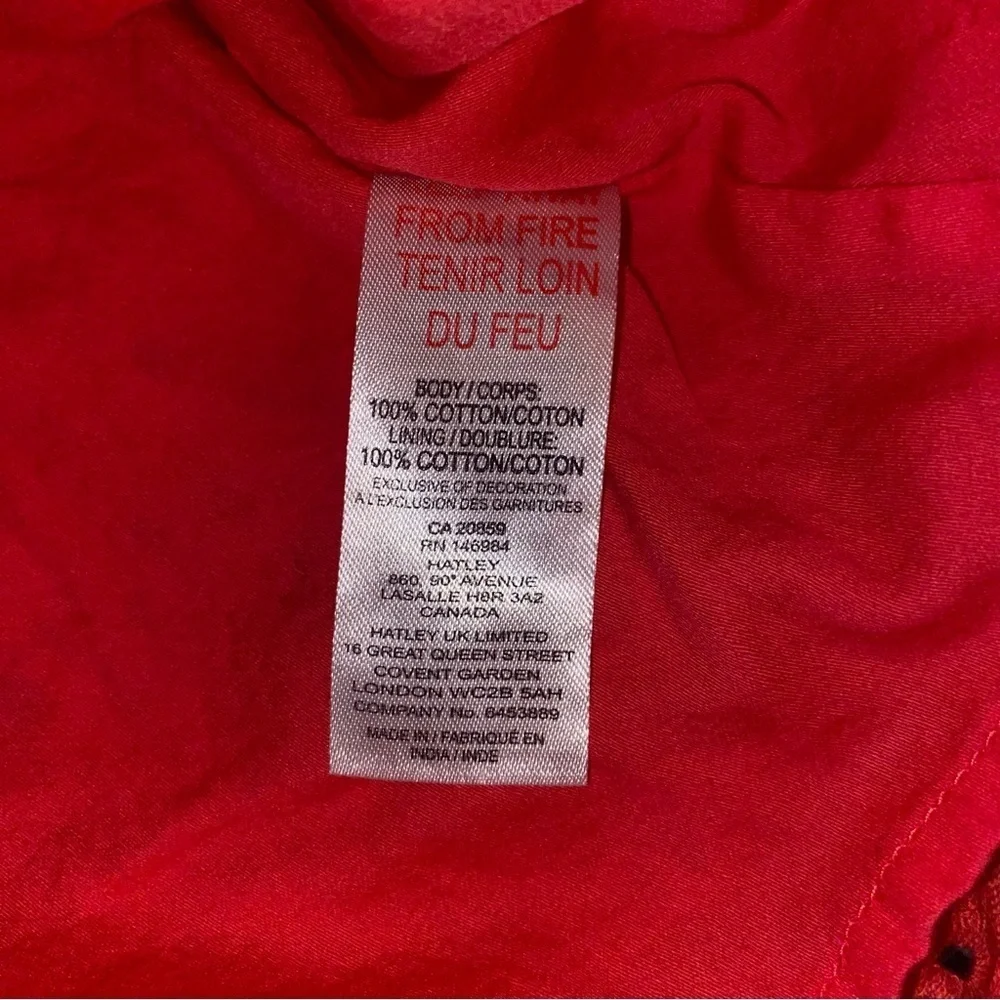 Women’s Hatley Kaia Eyelet Dress Medium Rouge Red - Picture 9 of 11